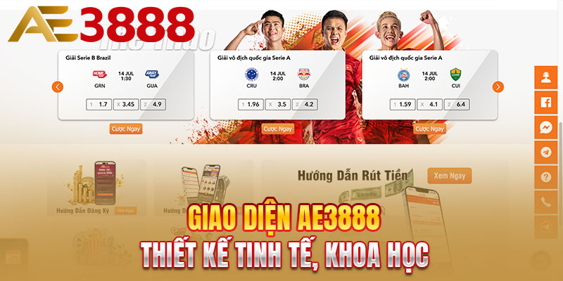 Giao diện AE3888 thiết kế tinh tế, khoa học