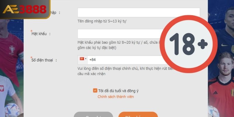 FAQ câu hỏi thường gặp AE3888 về độ tuổi được mở tài khoản